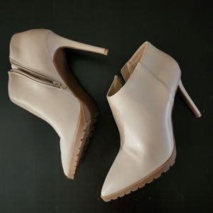 Mix No. 6 Off White Stiletto Bootie Ankle Boot